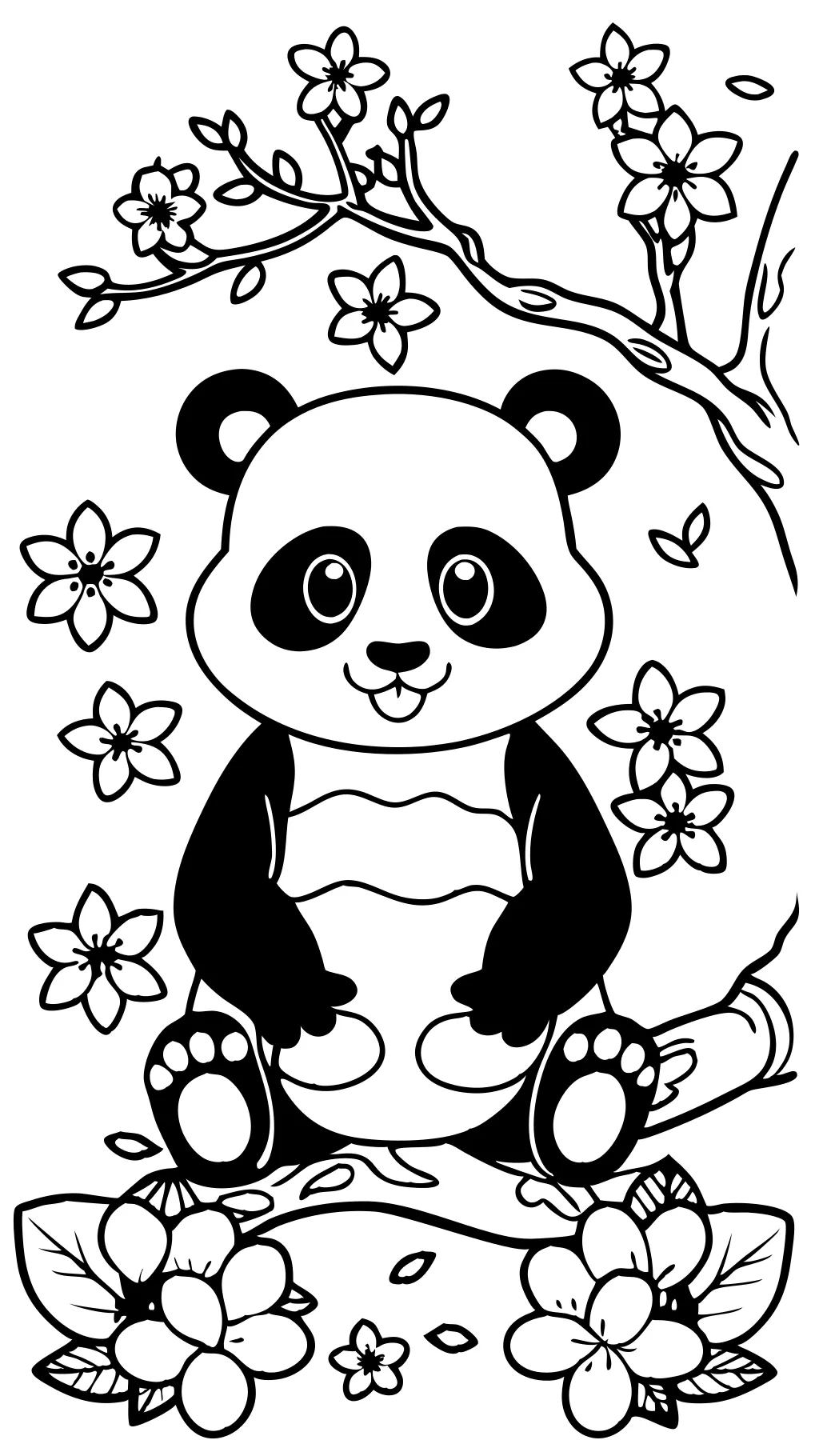 Páginas para colorear de osos panda